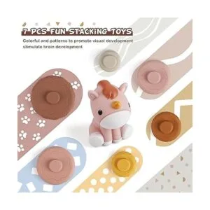 Nueplay 7 juguetes de bebé apilables y anidados juguetes_2