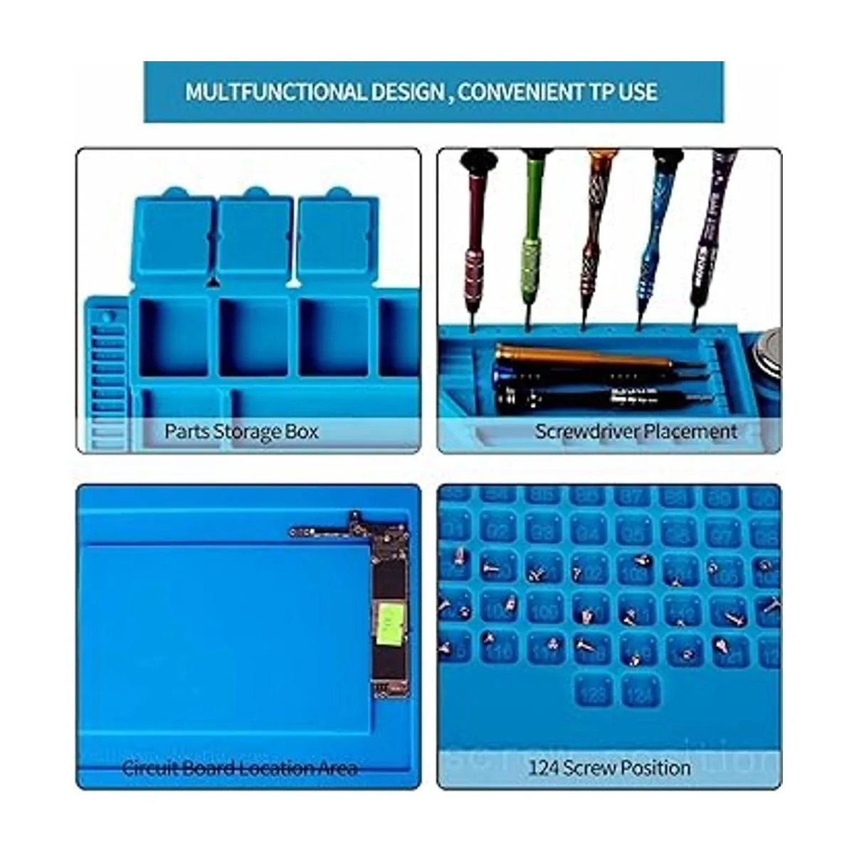 WWZMDiB 45 x 30 cm Alfombrilla de trabajo de silicona_3