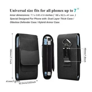 Funda grande para teléfono bolsa para cinturón de_2