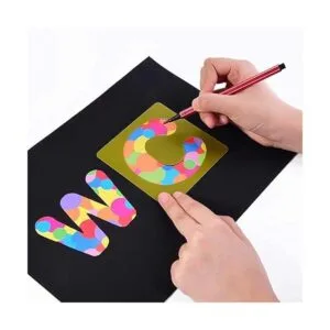 TecUnite Juego de 26 plantillas del alfabeto plantillas_4