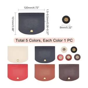PH PandaHall Funda abatible para bolsa 5 colores de 4.7 x_4
