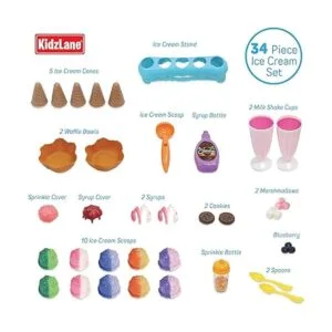 Kidzlane Juego de helados Juego de 34 piezas de juguetes_4