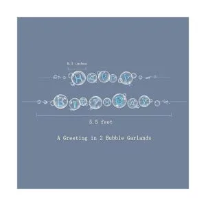 Bandera de feliz cumpleaños azul transparente bajo el mar_3