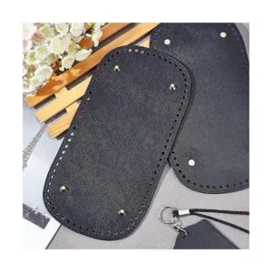 PandaHall Base inferior de bolsa de ganchillo negra 11.8_3