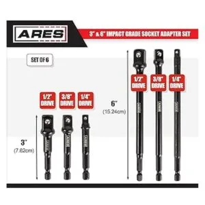 ARES 70382 Juego de adaptadores de enchufe de grado de_2