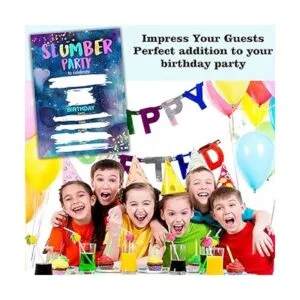 Tarjetas de invitación de fiesta de pijama fiesta de_4