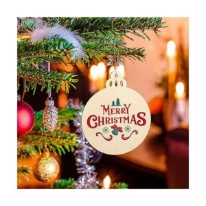 Adornos de Navidad de madera de tamaño grande de 7_4