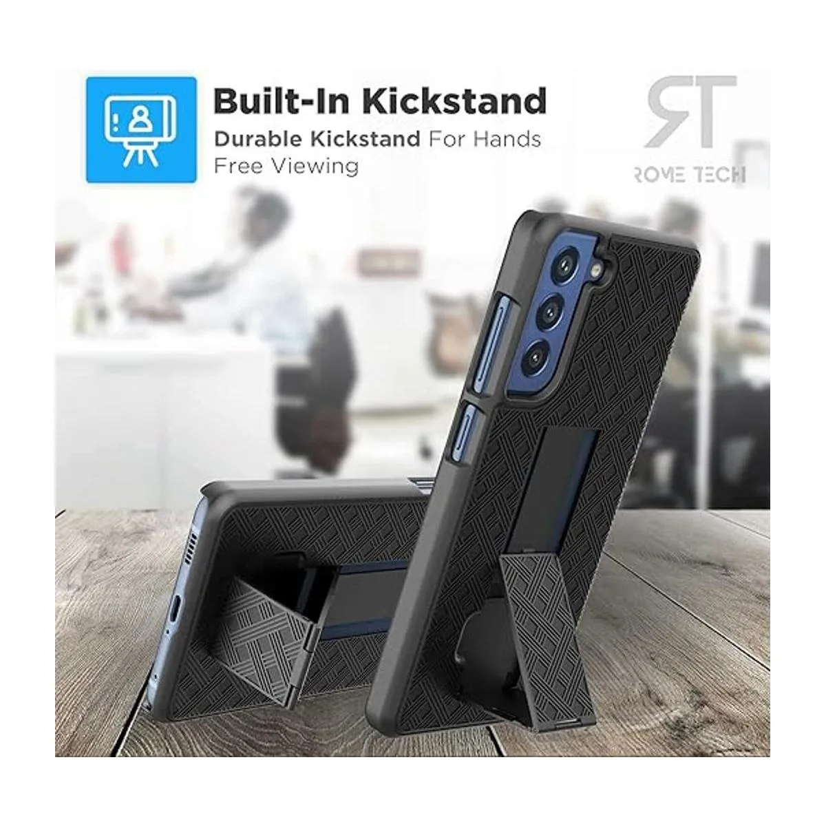 Rome Tech Funda de teléfono con clip para cinturón para_5