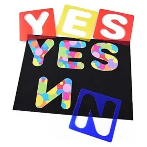 TecUnite Juego de 26 plantillas del alfabeto plantillas_5