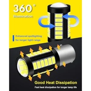 Qoope Bombilla LED blanca 1157 2357 2057 7528 BAY15D de_3