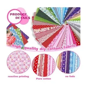 40 piezas de tela de algodón de 10 x 10 pulgadas tela_6