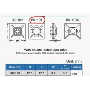 200 piezas de 12 pulgada negro 3M pegamento trasero_2
