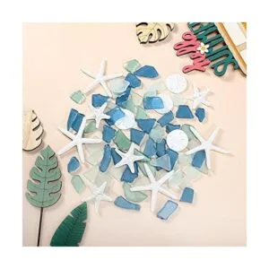 5.3 oz de vidrio de mar cobalto a granel piezas de_7