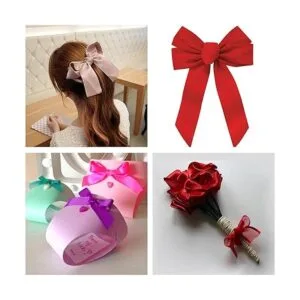 Aqua Blue 2 X 50 Yards Solid Color Satin Ribbon Double_4