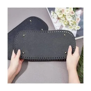 PandaHall Base inferior de bolsa de ganchillo negra 11.8_5