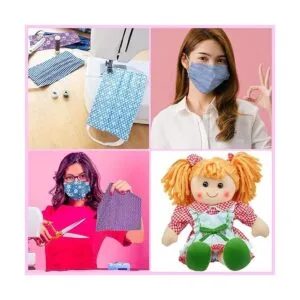 40 piezas de tela de algodón de 10 x 10 pulgadas tela_5