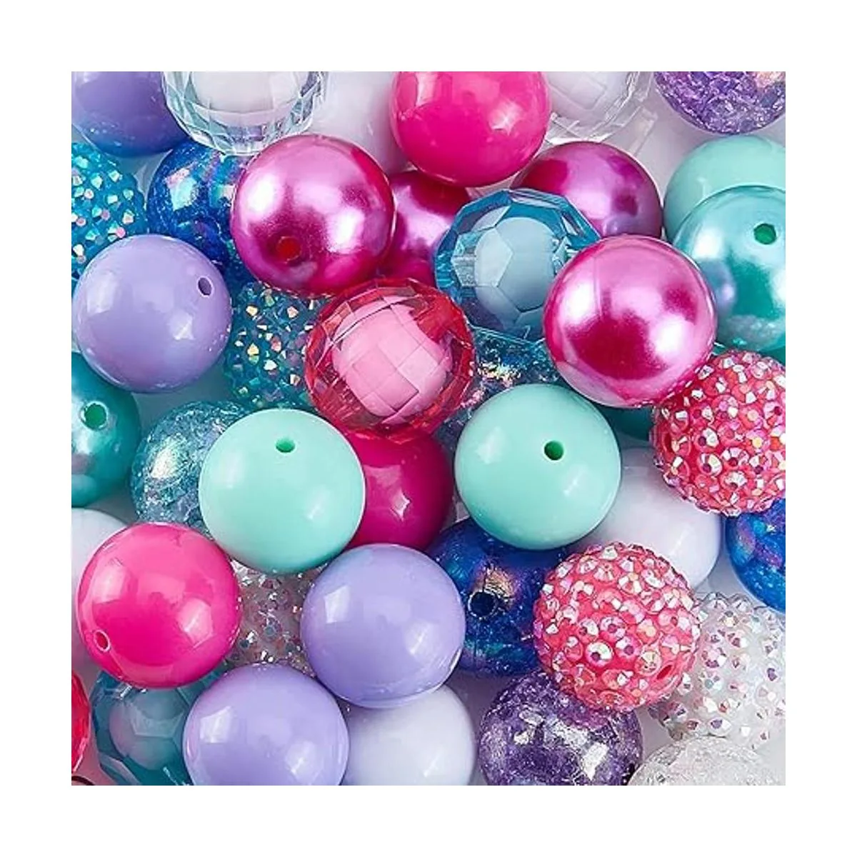PH PandaHall 50 cuentas de trozos cuentas de goma de_3