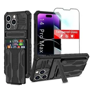 THMEIRA Funda para iPhone 14 Pro Max con soporte para_1