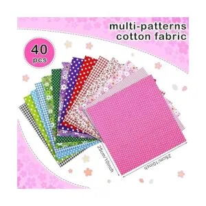 40 piezas de tela de algodón de 10 x 10 pulgadas tela_2
