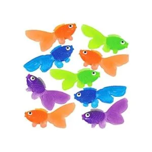 Vinilo de plástico Goldfish 144 piezas juguetes dorados_1