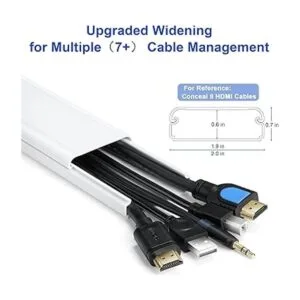 Cubiertas de cable para TV de montaje en pared canal de_2