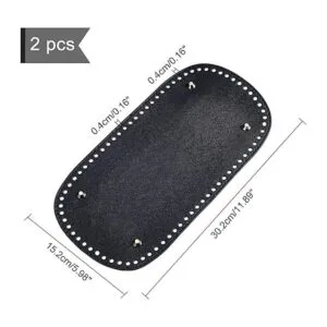 PandaHall Base inferior de bolsa de ganchillo negra 11.8_4