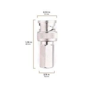 Conector de cable coaxial RG6 atornillado Twist On_4