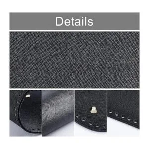 PandaHall Base inferior de bolsa de ganchillo negra 11.8_6