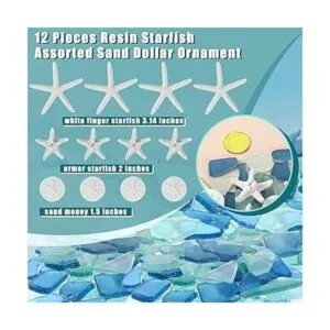 5.3 oz de vidrio de mar cobalto a granel piezas de_4