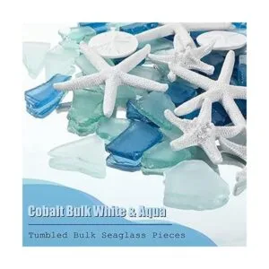 5.3 oz de vidrio de mar cobalto a granel piezas de_2