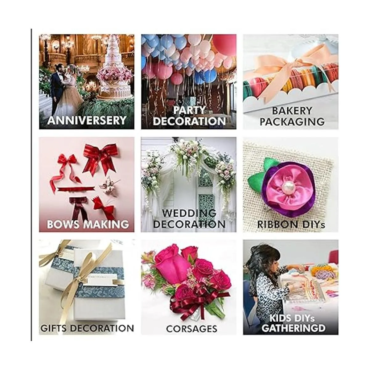 Aqua Blue 2 X 50 Yards Solid Color Satin Ribbon Double_7