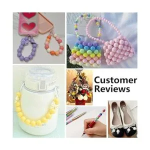 PH PandaHall 50 cuentas de trozos cuentas de goma de_4