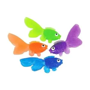 Vinilo de plástico Goldfish 144 piezas juguetes dorados_3