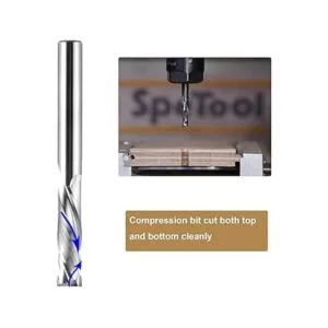 SpeTool Broca de compresión para cortar arriba y abajo de_5