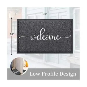 AAZZKANG Felpudo de bienvenida antideslizante y duradero_2