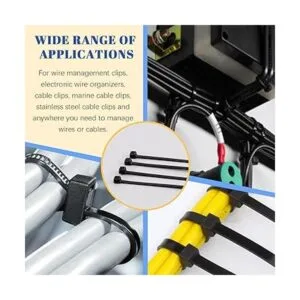 Glarks 360 piezas de base de sujeción para cables y bridas_7