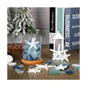 5.3 oz de vidrio de mar cobalto a granel piezas de_6