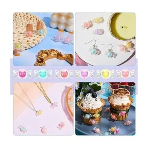 100 cuentas de acrílico de caramelo con cuentas de colores_7