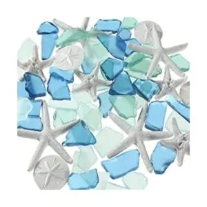 5.3 oz de vidrio de mar cobalto a granel piezas de_1