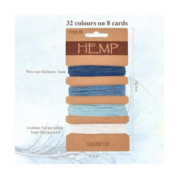 BUYGOO 25 colores 160 yardas cuerda de cáñamo para la_2