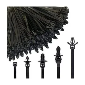 160Pcs Universal Nylon Push Mount Cable Zip TieNylon Self_1