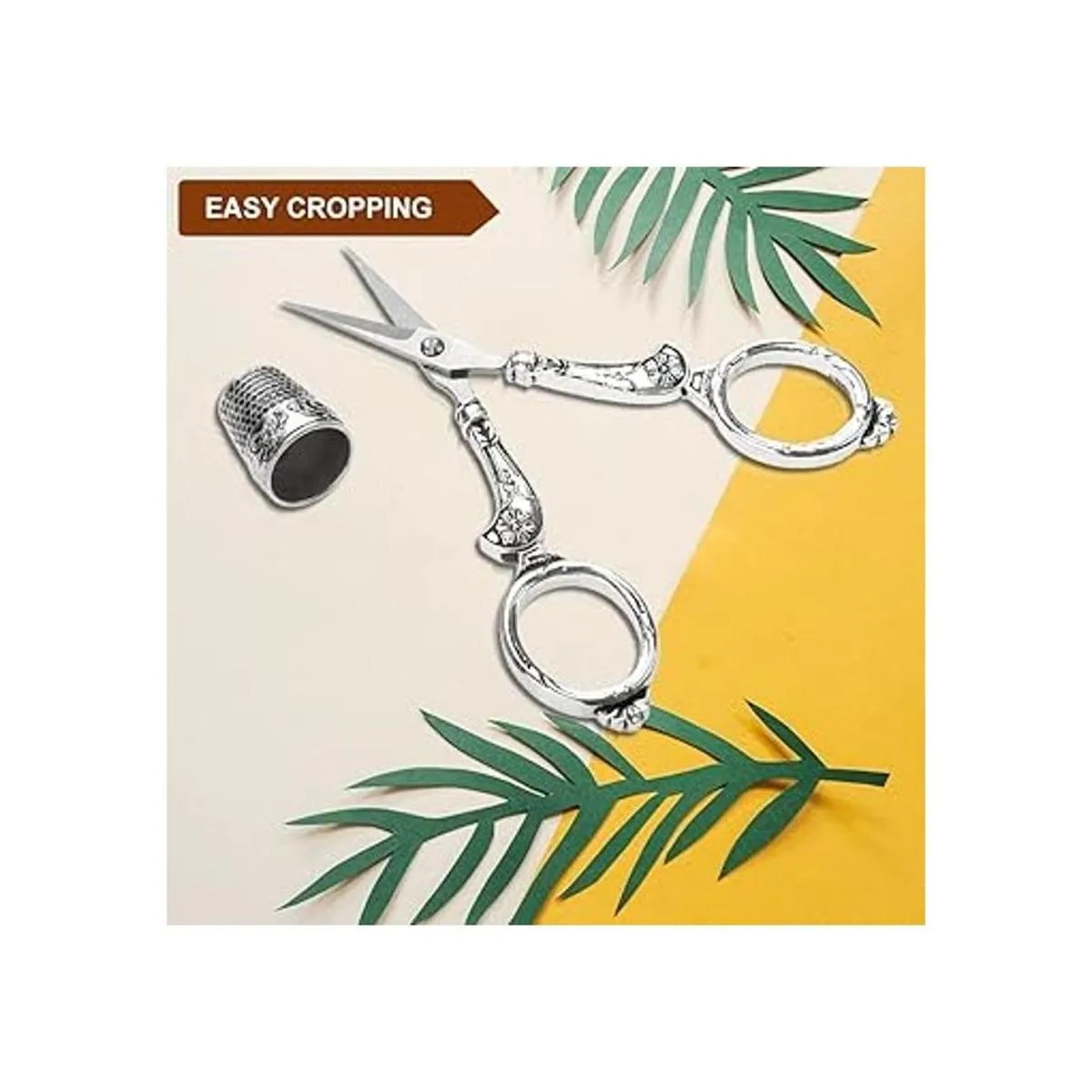 Hicello Juego de tijeras de costura vintage para_6