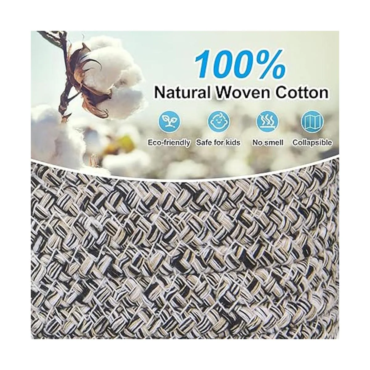 AmapleL Woven Storage Basket with Handles for Toilet Tank_2