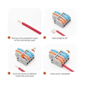 XALXMAW 10 conectores de cable de palanca cable de_6