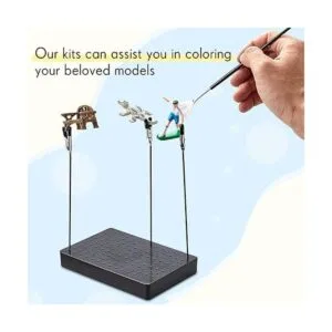 Soporte de base de pintura y 24 varillas de clip de_5