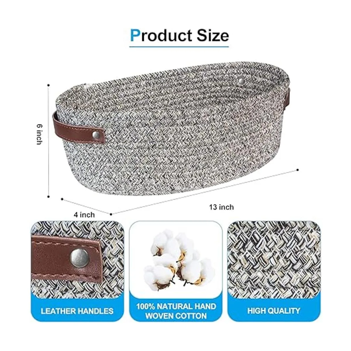 AmapleL Woven Storage Basket with Handles for Toilet Tank_3