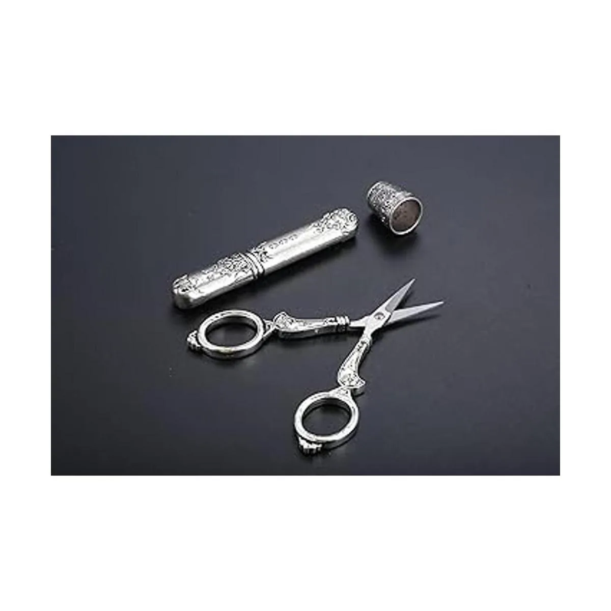 Hicello Juego de tijeras de costura vintage para_7