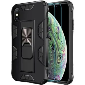 Funda para iPhone Xs Max de grado militar con protector de_1