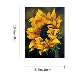 ACANDYL pintura por número girasol DIY pintura por número_4