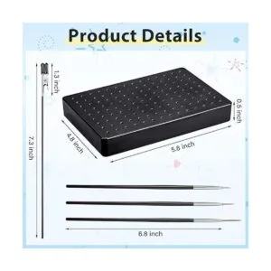 Soporte de base de pintura y 24 varillas de clip de_2